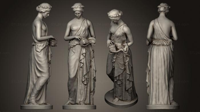 Statues antique and historical (Pandora, STKA_1238) 3D models for cnc